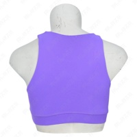 XW-Q070 Soutien-gorge de sport à impact élevé avec logo personnalisé, haut de sport pour femme, haut de sport sans dos, soutien-gorge de sport rembourré pour la course à pied pour femme
