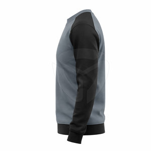 Sweat-shirt chaud pour homme en coton mélangé avec doublure épaisse, parfait pour l'entraînement en plein air et la mode hivernale. - Product Image 2