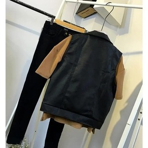 Nuevos chalecos de diseño elegante para mujer, chaleco de moda de cuero genuino de calidad superior con corte de piel de oveja transpirable - Product Image 3