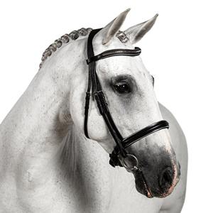 Venta al por mayor nueva Alta Calidad caballo snaffle cuero brida en negro alta calidad caballo snaffle cuero brida en marrón genuino - Product Image 2