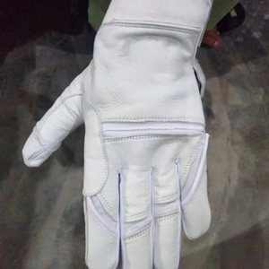 ถุงมือเบสบอลตีเบสบอลสีดำและสีขาวถุงมือหนังวัวคุณภาพสูง - Product Image 5