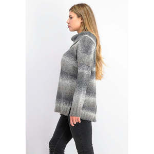 Maglione Casual da Donna Style & Co in Bouclé Sfumato Grigio, Taglia Extra Small per l'Inverno - Product Image 3