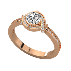 Bague solitaire en or 10 carats avec diamant - Product Image 4