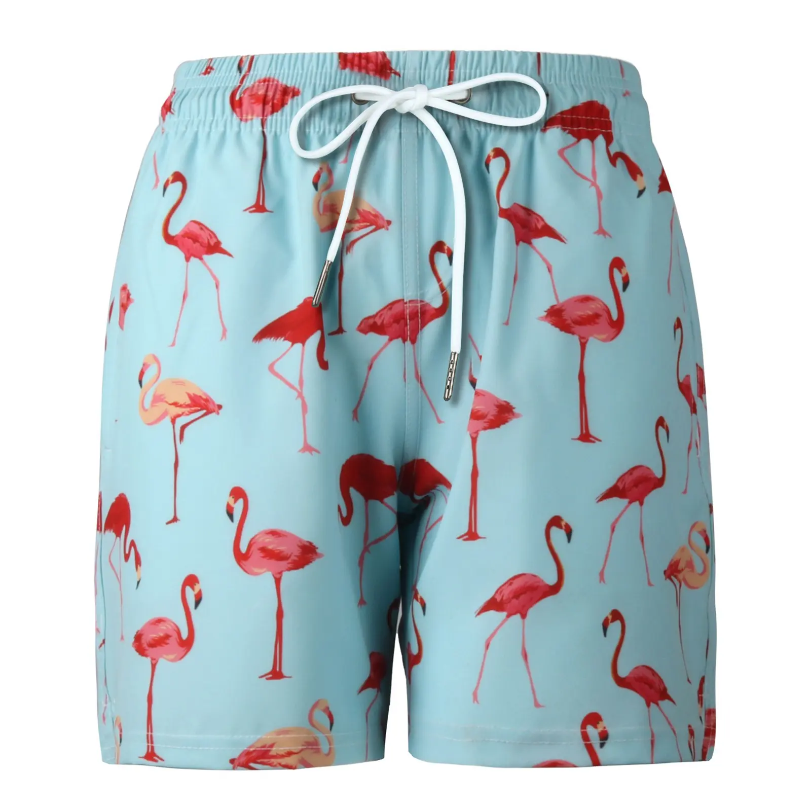 Shorts de praia curtos estampados por sublimação para homens, calção de banho personalizado com bolso, moda praia