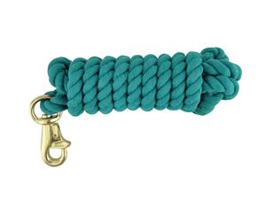 Cuerda de plomo de cuero genuino de 10 pulgadas de alta calidad con gatillo de latón resistente, estilo occidental de algodón suave para entrenamiento de caballos - Product Image 3