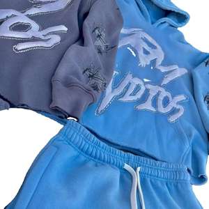 Chándales deportivos personalizados con estampado Puff para hombre, ropa cálida para correr, chándal informal a la moda, chándal hecho en Pakistán - Product Image 2