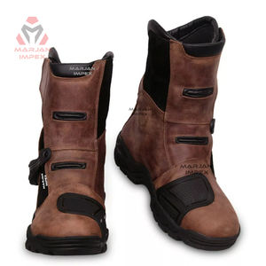 Motorcycle Touring Adventure Waterproof <b>Boot</b> <b>for</b> Men <b>Women</b> PU Upper with Anti Slip Rubber Sole Winter Zip Closure - Product Image 2