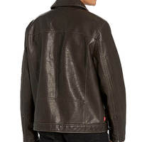 Veste universitaire en cuir de haute qualité pour hommes, prix de gros, légère, simple, élégante, écologique, coupe-vent