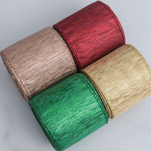 E-Magic Hot Bán Rắn 63Mm Long Lanh <span class=keywords><strong>Ribbon</strong></span> Nhiều Màu Sắc 5 Sân Mỗi Cuộn Giáng Sinh <span class=keywords><strong>Ribbon</strong></span> Cho Hộp Quà Tặng Trang Trí - Product Image 1