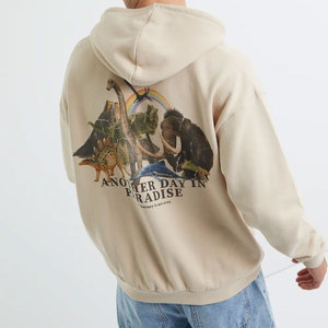 Sudadera con Capucha Extra Grande para Hombre, 100% Algodón, con Cierre, Bordada, Impresión Digital Ecológica, Transpirable, para Invierno - Product Image 5