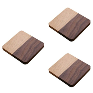 Classic Square Shape Wooden <b>Coasters</b> Cup Mats Creative Wooden Material <b>Coasters</b> Wholesale Home Kitchen Restaurant <b>Tea</b> <b>Coaster</b> - Product Image 1