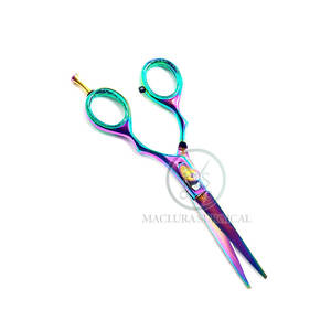 Ciseaux de coiffeur de salon Ciseaux à cheveux pointus en acier inoxydable Manche long ergonomique de qualité professionnelle pour une coiffure facile - Product Image 3
