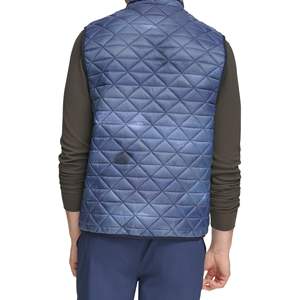 Vestes sans manches pour hommes personnalisées Lavage à l'acide Légères Écologiques Couleur personnalisée Veste matelassée unie pour hommes Logo personnalisé - Product Image 6