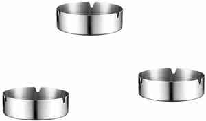 Cendrier en acier inoxydable imprimé de logo personnalisé de haute qualité - Product Image 3