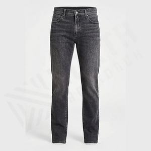 Pantalones Vaqueros de Mezclilla Ajustados con Bordado Desgastado y Color Desteñido Personalizados al por Mayor para Hombre, Estilo Urbano, Ajustados, con Pedrería, Personalizados al por Mayor - Product Image 1