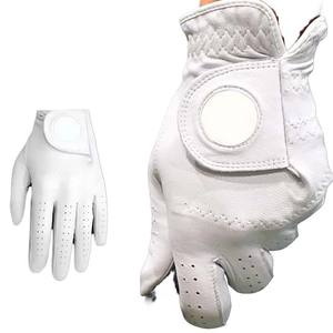 Gant de golf premium pour homme, doux et confortable, en cuir véritable Cabretta, poignée en cuir véritable, blanc nacré, pour joueurs gauchers et droitiers - Product Image 3