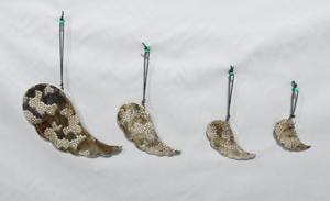 Decoraciones de Navidad hechas a mano a granel, hoja de Metal de cobre y hierro para el hogar, festivales, decoración elegante del hogar, plástico artificial - Product Image 5