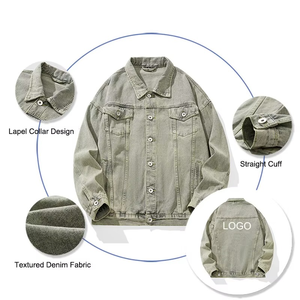 Chaquetas de mezclilla para hombre a la moda, chaqueta de algodón transpirable, perfecta para uso diario informal, actividades al aire libre y viajes. - Product Image 3