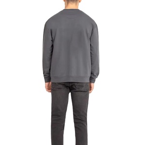 เสื้อสเวตเตอร์คอกลมสำหรับผู้ชายเสื้อสเวตเตอร์ผ้าฝ้าย100% ใส่สบายสำหรับทุกเพศ - Product Image 1