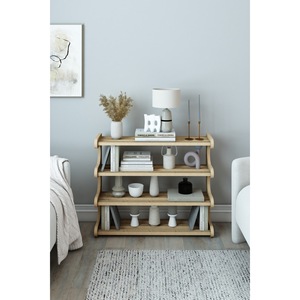 4-Tier Wooden Kitchen <b>Shelf</b> - Spice Rack - Multi-Purpose <b>Decorative</b> <b>Shelf</b>, Organizer - Product Image 4