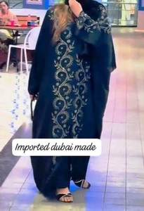 Vêtements musulmans traditionnels islamiques élégants et modestes pour femmes Abaya de mariée de qualité supérieure de style Dubaï-Accessoire inclus - Product Image 3