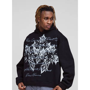 Recién llegado, Sudadera con capucha personalizada ligera para hombre, sudadera pulóver de alta calidad con impresión de logotipo y opciones de talla grande - Product Image 4