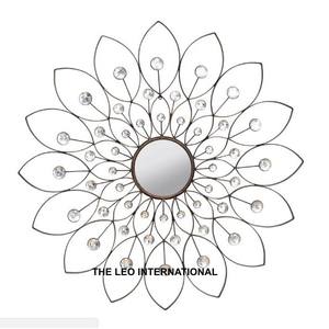 Espejo Decorativo de Pared con Marco Metálico, Diseño Interior Moderno, Artesanía en Metal, Decoración para el Hogar, Suministro de Fábrica - Product Image 3