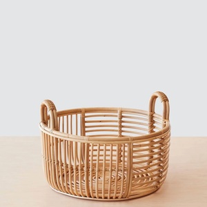 Handcrafted <b>Rattan</b> <b>Laundry</b> <b>Basket</b> Premium Storage Solution From Vietnam - Product Image 1