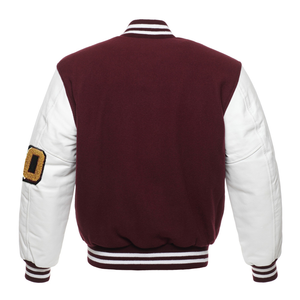 สไตล์ถนนสูงผู้ชายที่กําหนดเอง Chenille ปักเล็ตเตอร์แมนเสื้อแจ็คเก็ตเบสบอลหลวมพอดีแห้งเร็วและขนสัตว์กันลม - Product Image 6