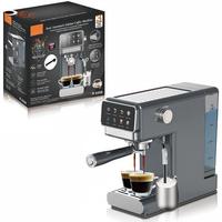 Cafetera Multifuncional de Acero Inoxidable, Estilo Americano e Italiano, con Sistema de Doble Caldera para Espuma de Leche y Cappuccino, 1.8L, 20 Bares, para el Hogar