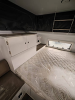 Haute qualité Style moderne 15 pieds Pop Top fibre de verre camion camping-car ramasser toboggan dans la caravane auvent Camping remorques
