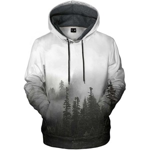 Sudaderas con capucha de sublimación hechas a medida Hombres Cremallera hasta Ropa de invierno Manga completa Poliéster Sudaderas con capucha de sublimación - Product Image 1