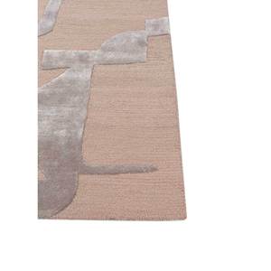 Tapis en laine et viscose tufté à la main, blanc ivoire, à rayures abstraites, rectangulaire, pour la maison, la chambre, le couloir - Tapis de salon Tra-15125 - Product Image 4