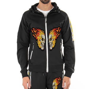 Survêtement élastique dessin à capuche personnalisé marque privée disponible hommes prix négociable vente costume de sport décontracté 100% coton - Product Image 2