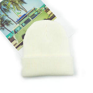 2025 nouveauté 100% laine respirant imperméable hiver chapeaux unisexe haute élastique casquettes épais tricoté bonnets personnalisé en gros - Product Image 5