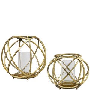 เขากวางดีไซน์อลูมิเนียมชุบนิกเกิลพร้อมที่ใส่เทียนแก้วที่วางเสาตกแต่งบ้านสำหรับ2023บนโต๊ะ - Product Image 5