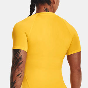 เสื้อยืดกีฬาแห้งเร็วระบายอากาศสําหรับวิ่งโยคะสวมใส่ / ฤดูร้อนผู้หญิงออกกําลังกายสวมเสื้อยืดแขนสั้นสําหรับยิม - Product Image 6