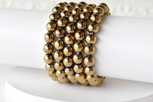 High Quality Attractive Golden Hematite 8mm Round Beaded <b>Bracelet</b> Premium <b>Healing</b> Gemstone <b>Bracelet</b> for Meditation Jewelry - Product Image 1