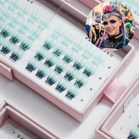 Pestañas en Grupo de Colores 2026, 200D, Pestañas Pre-Encoladas para Cosplay y Anime