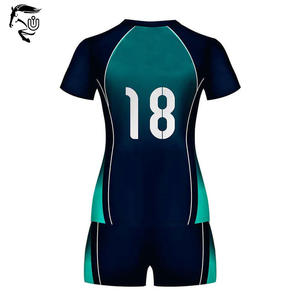 Uniforme de voleibol femenino de la mejor calidad al por mayor equipo de entrenamiento de Jersey de nuevo diseño con técnica de sublimación de servicio OEM - Product Image 3
