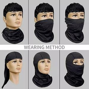 Thermal <b>Fabric</b> Unisex Polyester Popular Sale Winter Warm One Hole Skimask Sublimation Print Black Color Design Balaclava Mask - Product Image 3