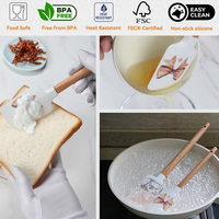 Articles de fête promotionnels à impression personnalisée Donut Party Décoratif Résistant à la chaleur Passe au lave-vaisselle Outils de pâtisserie en bois