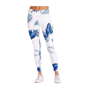 New Arrival High Quality Women's Casual Fitness <b>Leggings</b> Breathable High Waist <b>Seamless</b> Spandex/Nylon Heat-Transfer Printing - Product Image 1