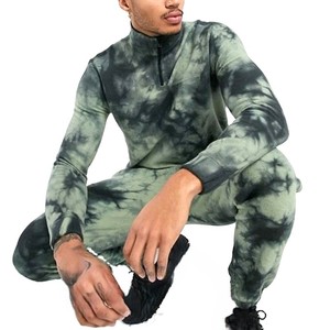 Survêtement Tie Dye pour hommes de haute qualité confortable et respirant Design de luxe de vente chaude avec impression solide taux bon marché - Product Image 2