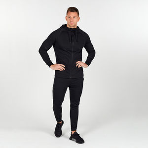 2025 Design décontracté hommes survêtement ensembles 2 pièces pull fermeture éclair pantalons de survêtement sweat à capuche poids lourd survêtement personnalisé pour homme - Product Image 1