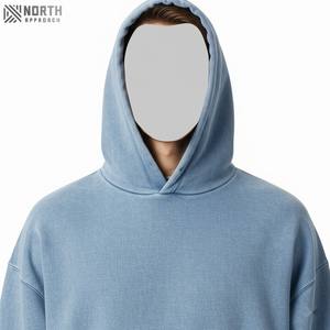 Hombres de alta calidad de algodón grueso pesado francés Terry pulóver con capucha personalizado gota hombro polar Sudadera con capucha de gran tamaño sudaderas con capucha reversibles - Product Image 4