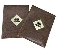 Couvertures de menu A4 en cuir PU de haute qualité, durables, certifiées ISO, avec logo personnalisé pour les hôtels et les magasins