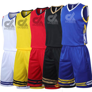 Customizable Basketball Jersey Breathable Sports Vest Uniform Team Black Gold Hot Sale For Summer Winter Wholesale Stock OEM - Product Image 6