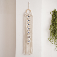Décoration murale bohème élégante en macramé, faite à la main, en coton écologique, pièce décorative pour les espaces intérieurs, fournisseur en gros