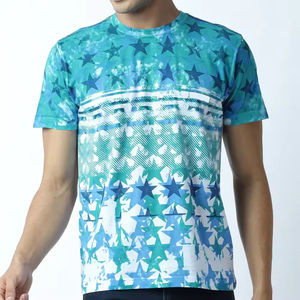 Camisetas Deportivas para Hombre de Alta Calidad, Transpirables y Ecológicas, de Tela de Rizo Sublimada en Color Sólido Personalizado al por Mayor - Product Image 1